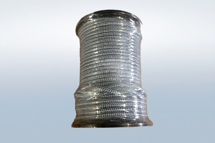 Restposten, Gummiseil 8mm, weiss/blau, 85m