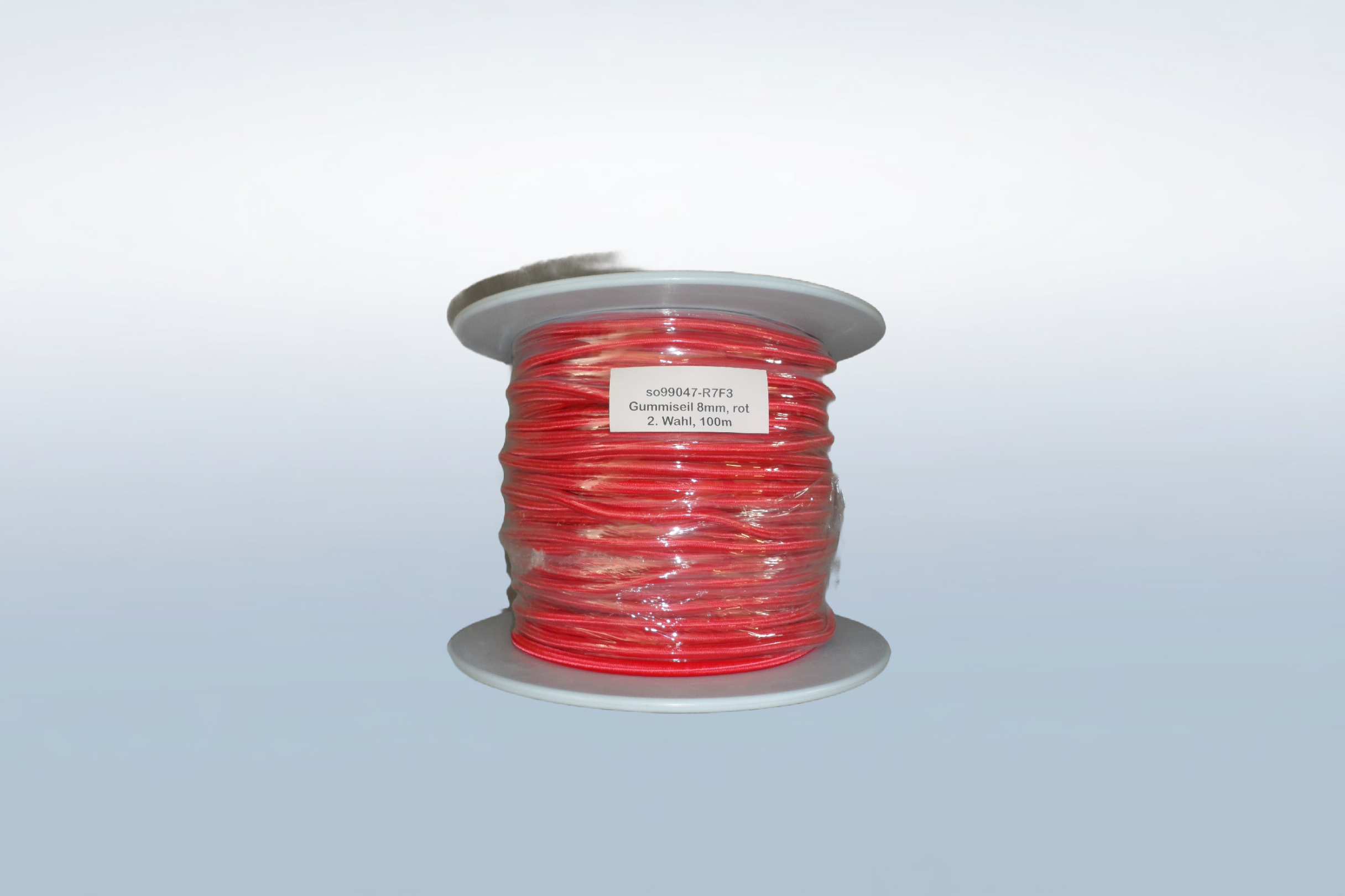 Restposten Gummiseil 8mm rot 100m