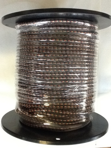 Gummiseil 8mm, schwarz/rot/gold, 160m
